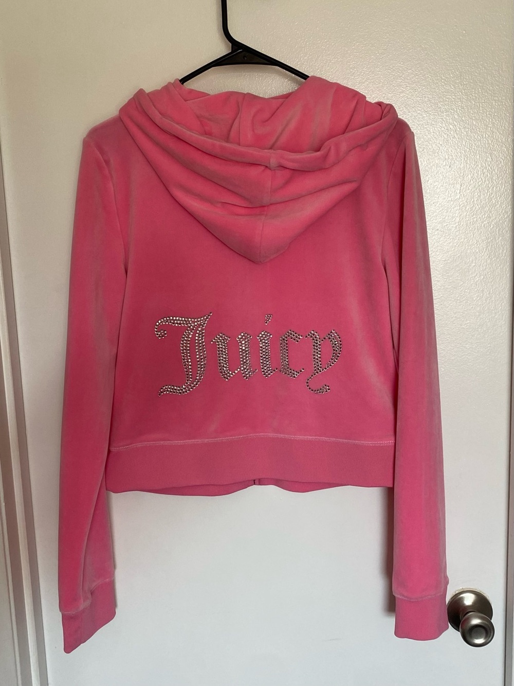 Juicy Couture Pink Velour Zip Hoodie